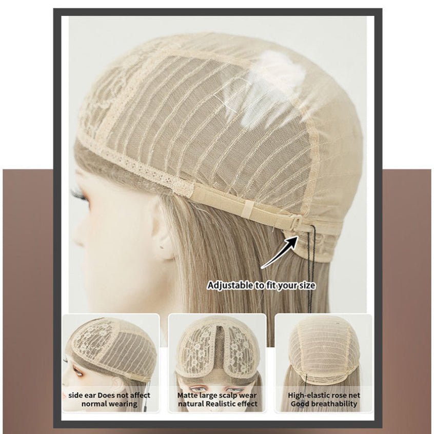 Lace Front HandWoven Light Gold Wig - SERENEWIG