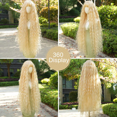 Lolita Cosplay Golden Long Wavy Wig - SERENEWIG