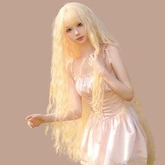 Lolita Cosplay Golden Long Wavy Wig - SERENEWIG