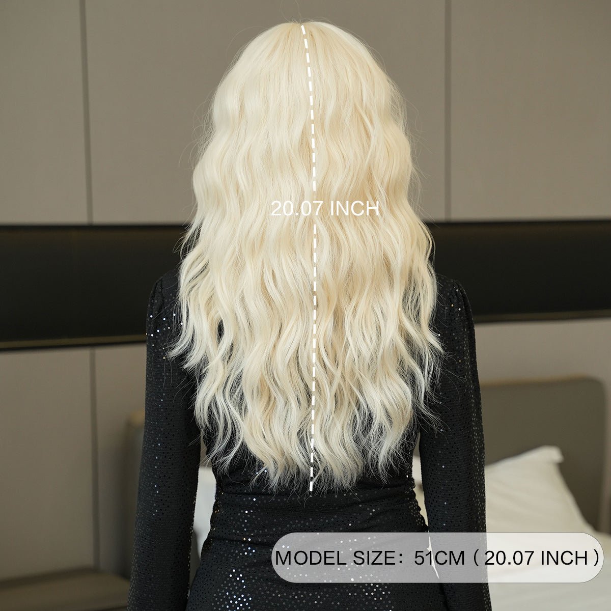 Mid - length Platinum Wig - SERENEWIG